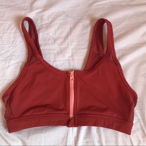 Aerie front zip sports bra